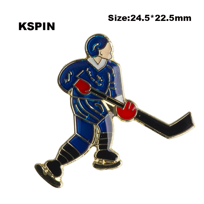 Hockey Lapel Pins Brooch Jewelry Rozet in Badges Kawaii Pins Set Metal Badge  Hockey XY0043