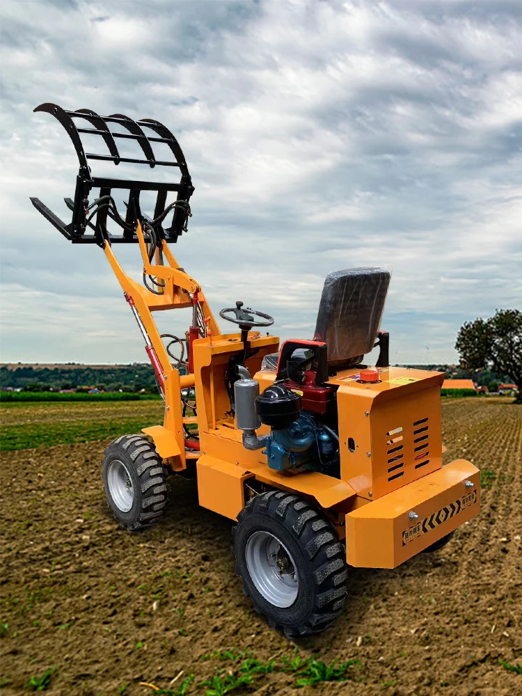 Imagem -06 - Multifuncional Diesel Hidráulica Wood Catcher Mini Carregador Canteiro de Obras Ferramentas Agrícolas Bulldozer Função Customzed