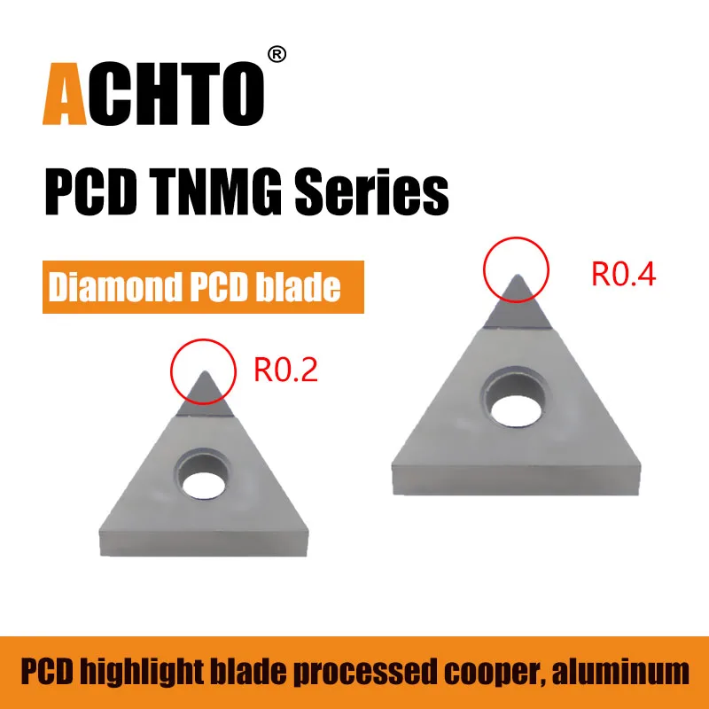 

Diamond PCD Blade TNMG160408 High Hardness for Copper Aluminum Cutting Tools