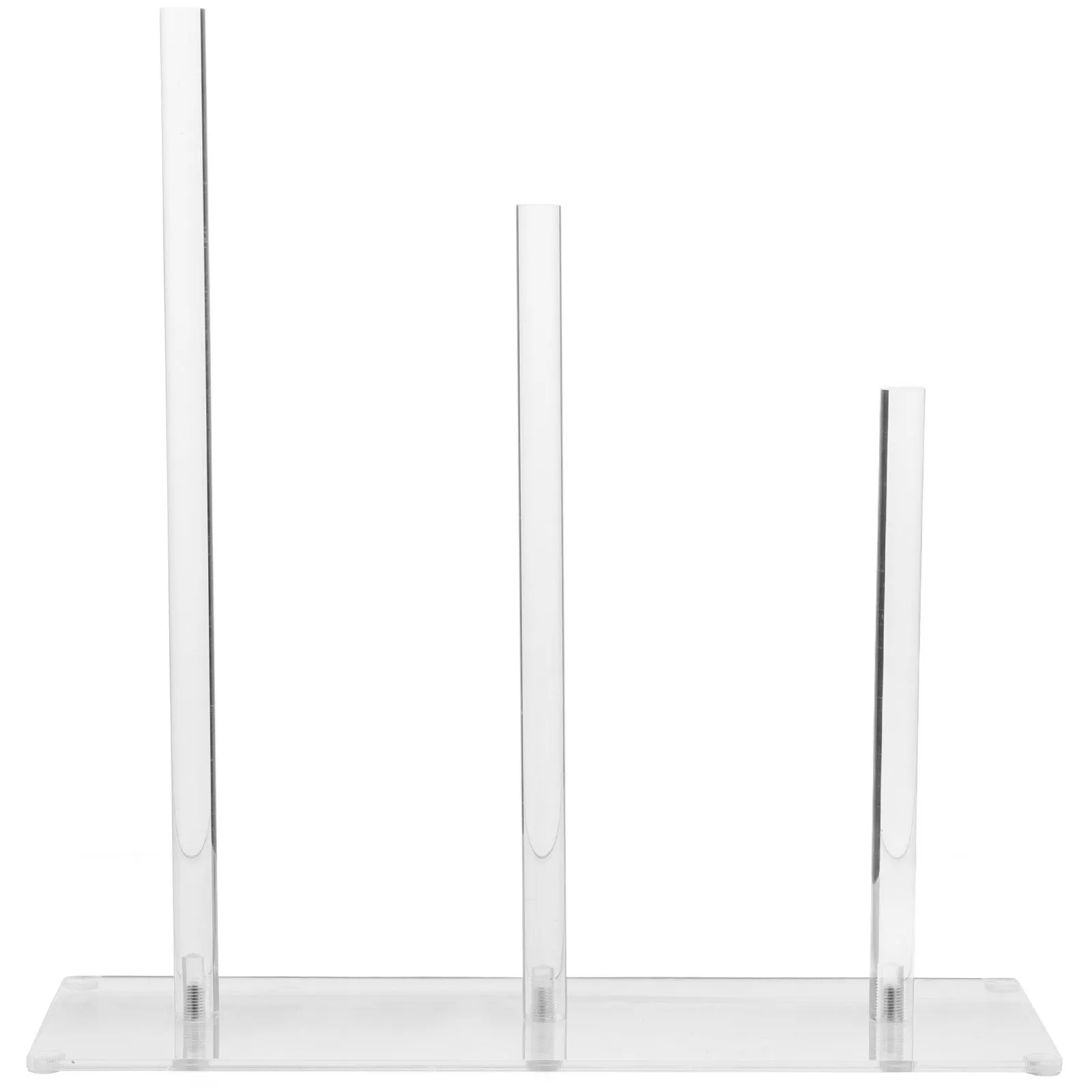3-Tier Transparent Acrylic Hair Accessories Organizer Scrunchie Display Stand Hair Tie Holder for Vanity Dresser Bathroom
