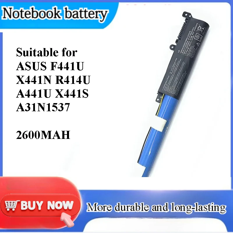 for ASUS F441U X441N R414U A441U X441S Laptop Battery Replacement for A31N1537