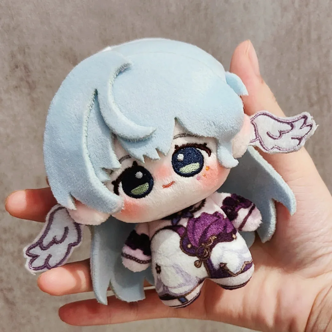 Lindo llavero de peluche Songbird 10cm cielo estrellado muñeca de algodón colgante estilo Anime mochila encanto regalo para Fans