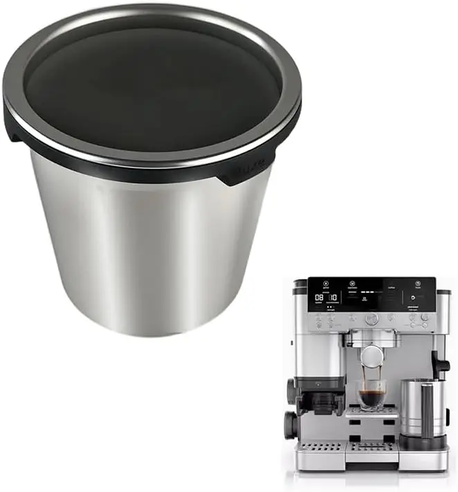 

Luxe Cup Filter basket For Ninja Luxe Cafe ES601 ES701 ,4 cup Coffee Pressurized Porous Filter Double Layer Portafilter Basket