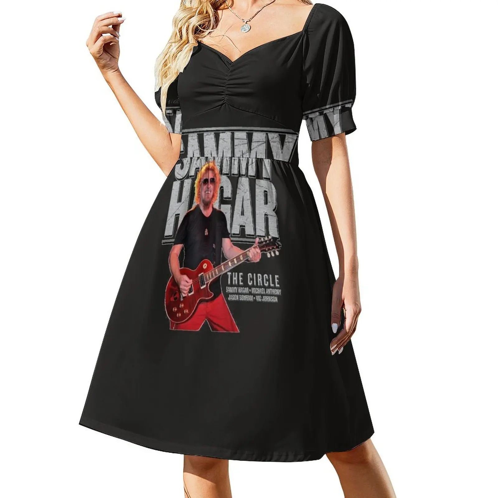 

sammy hagar summer tour 2017 Short-Sleeved Dress Women's dress summer dresses women 2025 dresses for official occasions