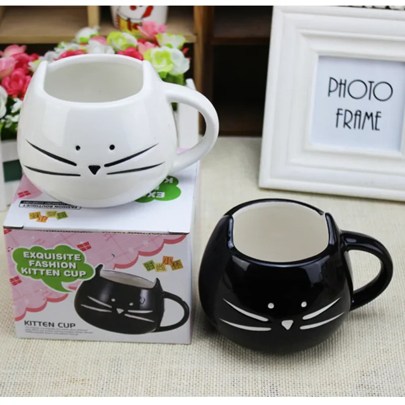 جديد لطيف القط القدح الحيوان أكواب الحليب أكواب أصلية ومضحكة للتخلي عن كوب شاي غير عادي من القهوة درينكوير هدية شخصية بار