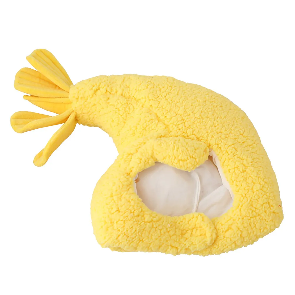Fried Shrimp Costume Hat Funny Novelty Headwear for Party Cosplay Masquerade Festival Dress Up
