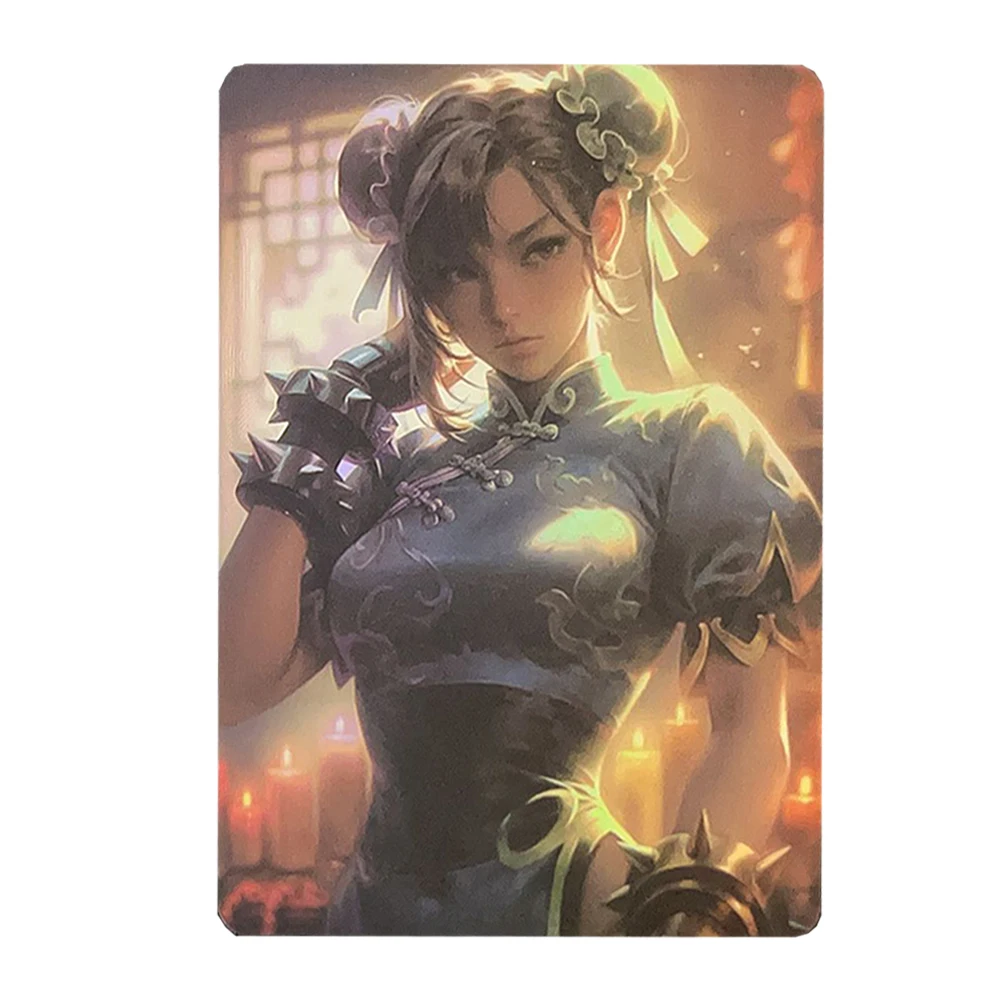 Diy Self Made Goddess Story Nami Kawaii Collection Single Card Color Flash Mai Shiranui Chun-Li Ai Anime Cards Gift Toys