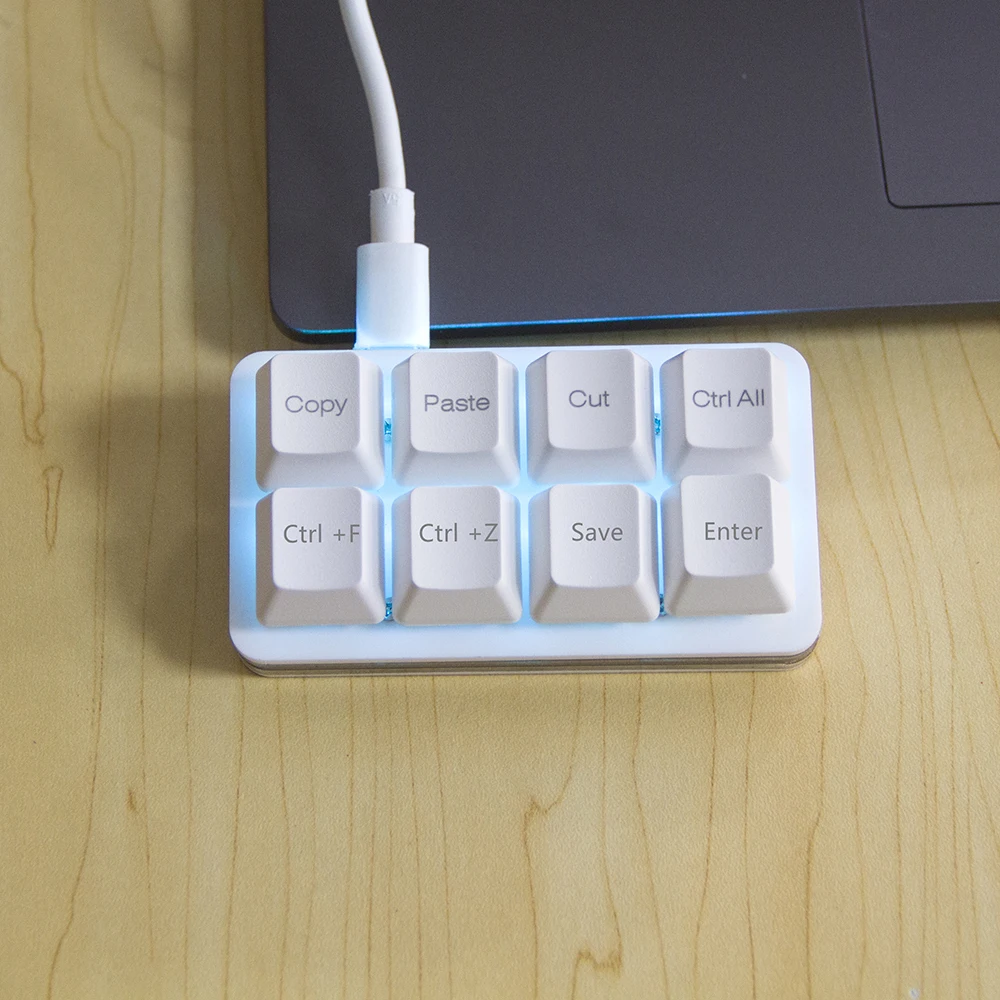 МИНИ-клавиатура, 8 клавиш, горячая клавиша, копирующая паста, клавиатура, сделай сам, программируемая макрос функция, черно-белая клавиатура с возможностью горячей замены