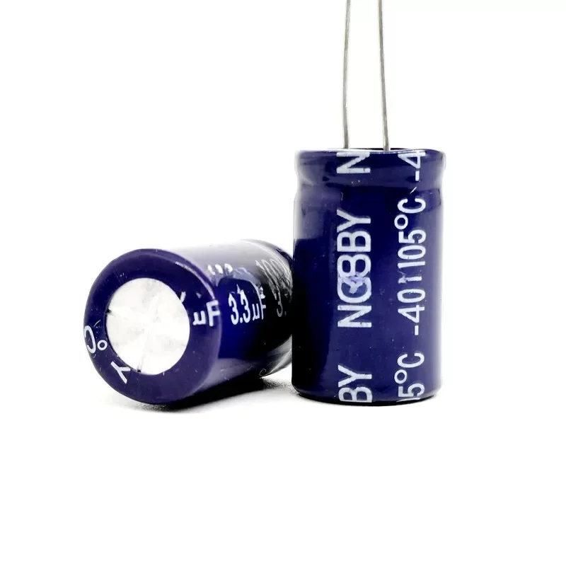 5PCS Aluminum Electrolytic Capacitor Vertical NP Non-Polar 100V Various Capacitance 1.5/2.2/3.3/4.7/6.8/22/47/100UF 13*21 Size
