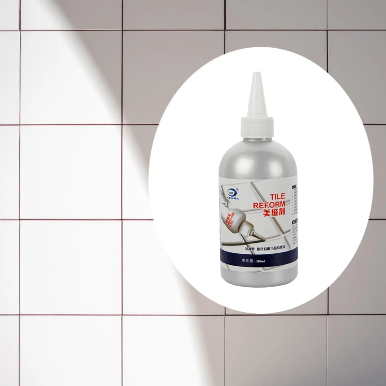 Tile Grout Repair Versatile Easy Use Safe Grout Filler Tube Tile Grout Tube for Porcelain Bathroom Fiberglass Floor Tile Acrylic