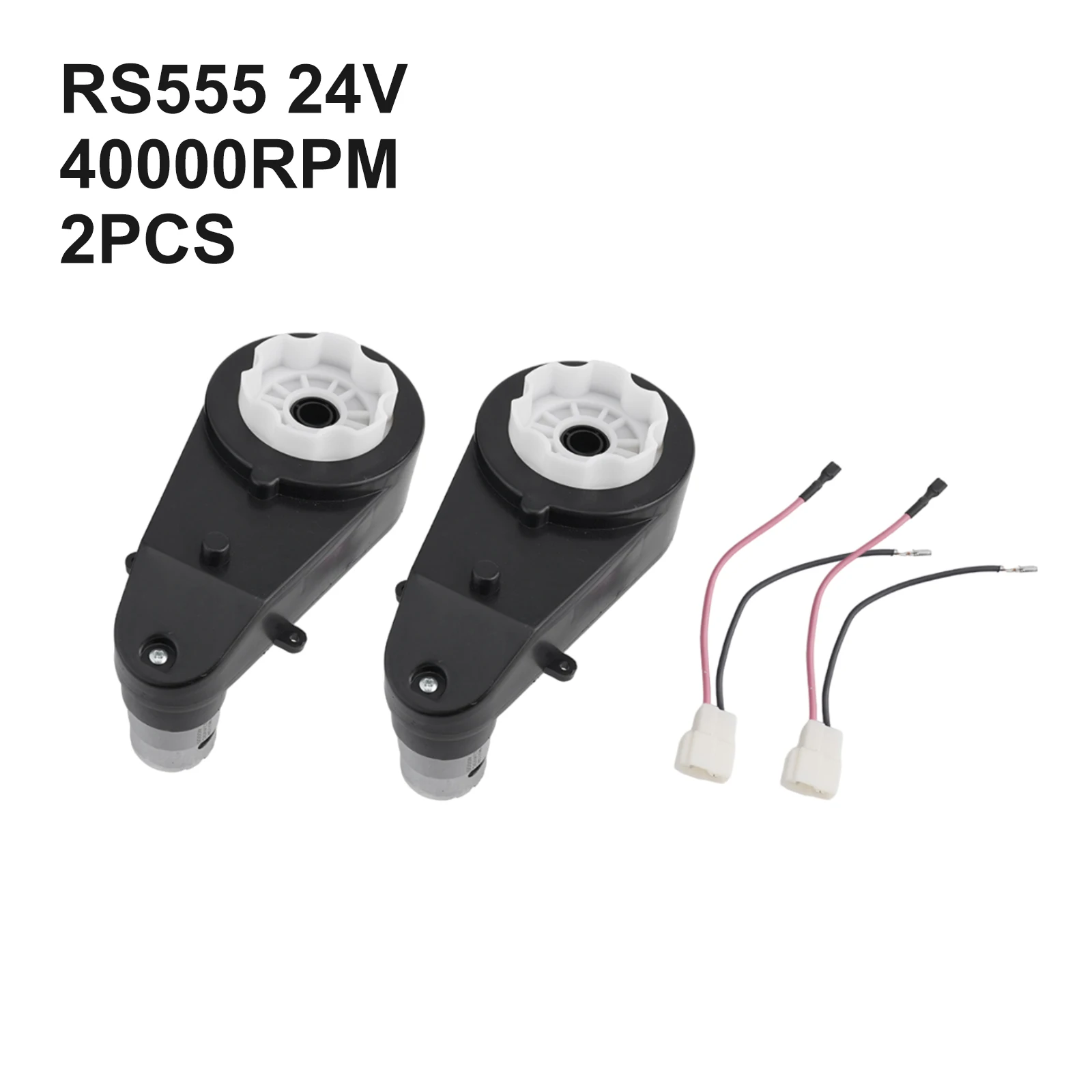 

2pcs RS550 Electric Motor Gearbox Replacement 24V Kids Car Toy 40000RPM Motor Gearbox Electric Gearbox DC Motor