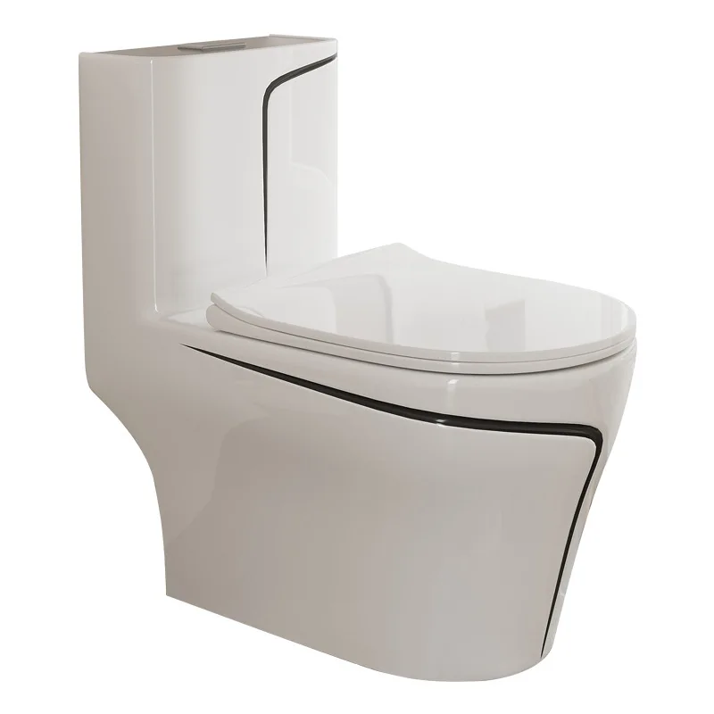 

Toilet toilet, siphon type household ceramic bathroom simple pumping