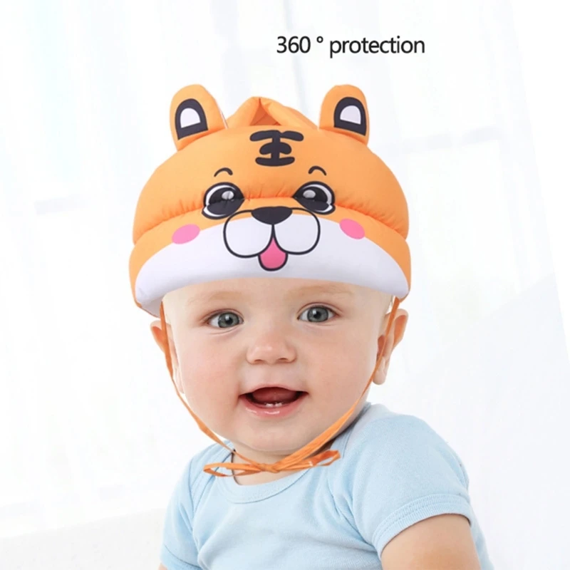 Kids Soft & Breathable Head Guard Adjustable Baby Safety Hat Head Security Portable for Infants & Toddlers