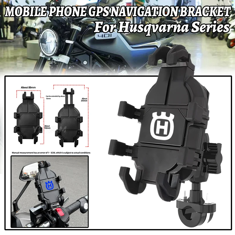 For Svartpilen Vitpilen 401 Husqvarna 701 Supermoto Enduro Norden 901 Moto Accessories Mobile Phone Holder GPS Stand Bracket
