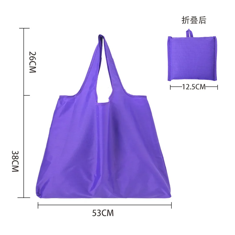 Foldable Shopping Bag Reusable Eco Bags For Vegetables Grocery Package Women\'s Shopper Bag Large Handbags Tote Bags Pocket Pouch