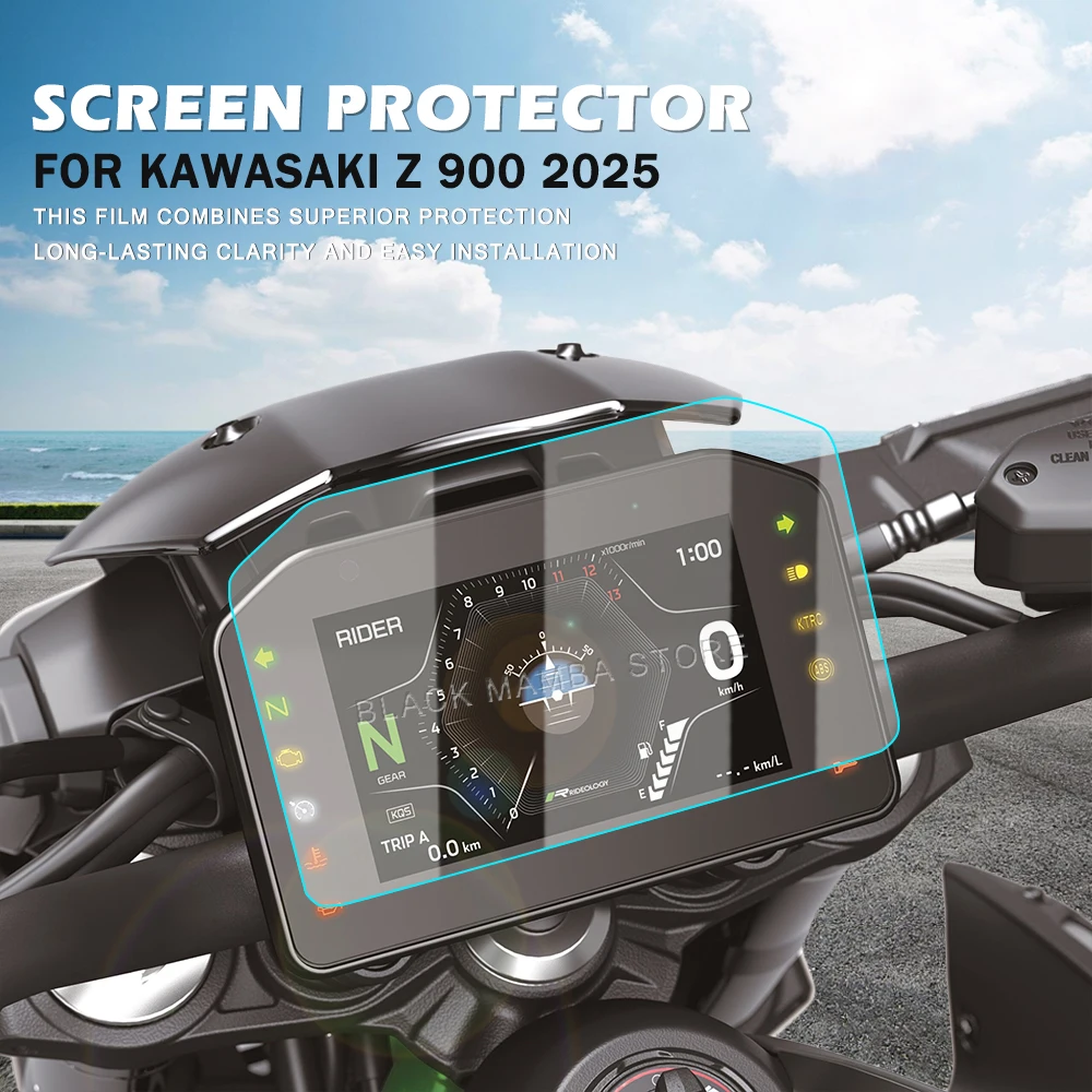 

For KAWASAKI Z900 Z 900 2025 Motorcycle Accessories Anti Glare Scratch Cluster Screen Dashboard Protection Instrument Film