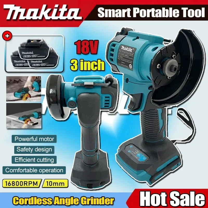 

Makita Cordless Angle Grinder 3 Inch Angle Grinder Cordless 3 Inch Electirc CUT OFF Tool Cutting Circular Saw Power Tool