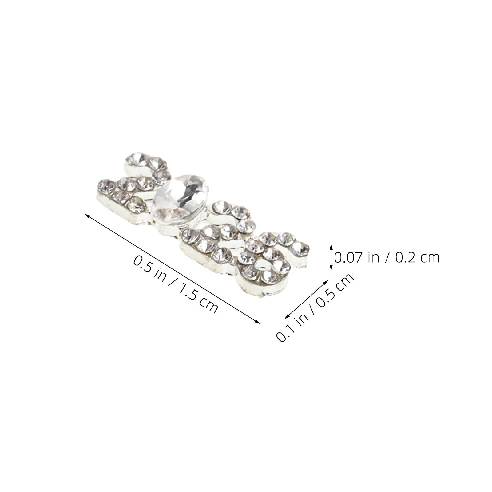 40Pcs Nail Art Rhinestones Number Charms 2026 Flatback Nail Decoration Jewelry Accessories Dazzling Nails Accessories