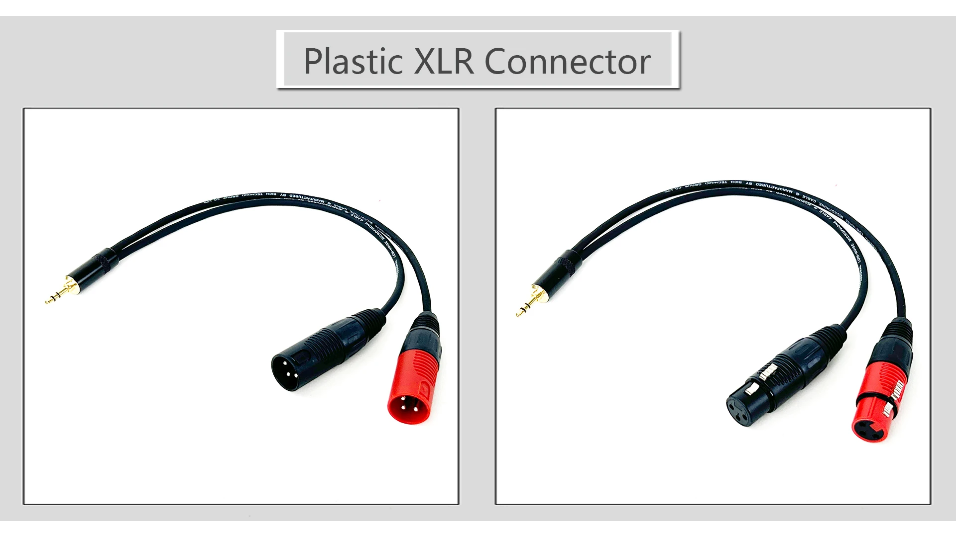 3,5 mm 1/8 Zoll TRS-Buchse auf 2 XLR-3-Pin-Kabeladapter, 3,5 mm Stecker auf Dual-XLR-Stecker/Buchse Breakout-Y-Splitterkabel 0,3 m-5 m – Detail 5