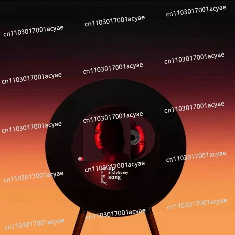R1 record lyrics speaker vinyl floating subtitles bluetooth stereo home living room stereod
