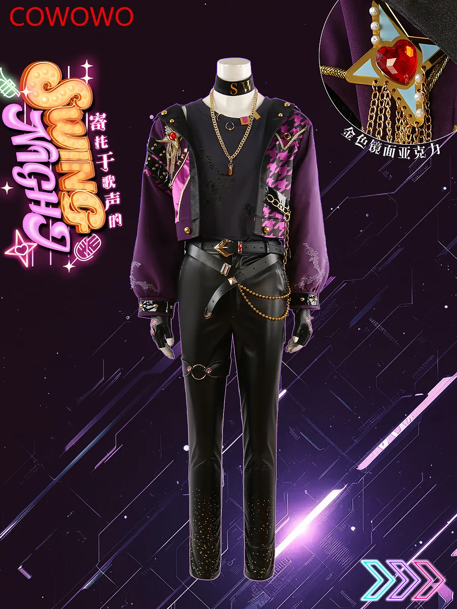 COWOWO Ensemble Stars UNDEAD Swing Night Game Suit Gorgeous Handsome Uniform Cosplay Costume Halloween Party Role Play Outfit