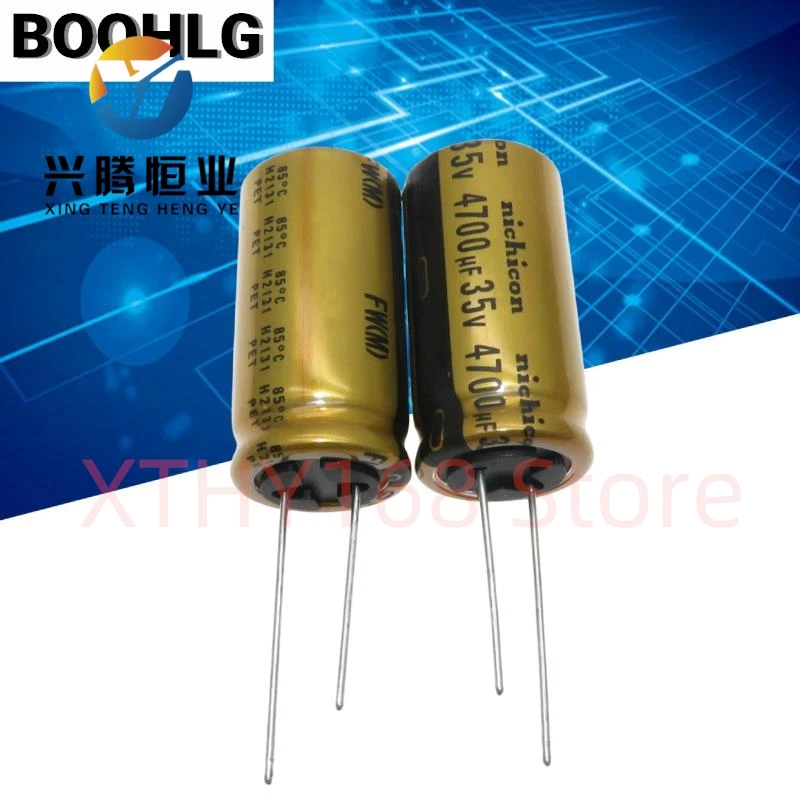 2PCS original 4700UF 35V audio capacitor 35V 4700UF 18X35 FW gold shell