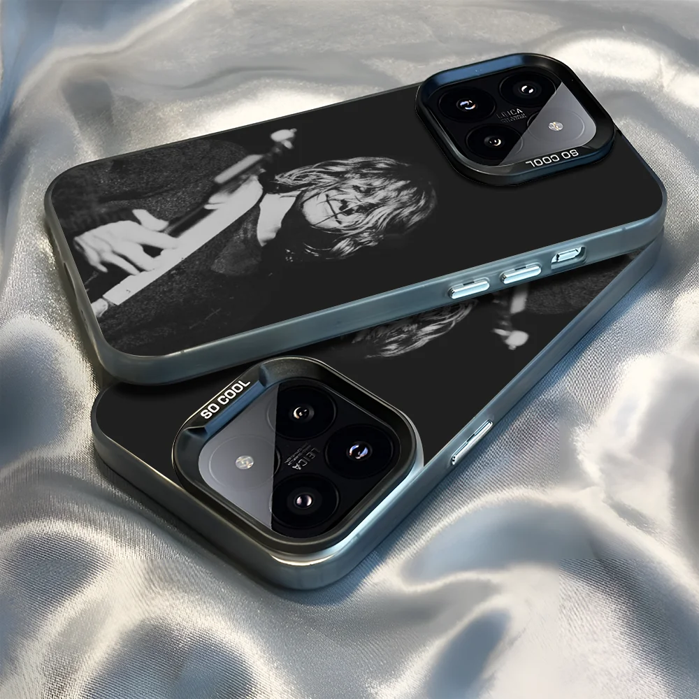 Epc N-Nirvana Rock Band Phone Case IMD Phone Case For IPhone 16 15 14 13 12 11 Pro Max Plus Color Silver Cover