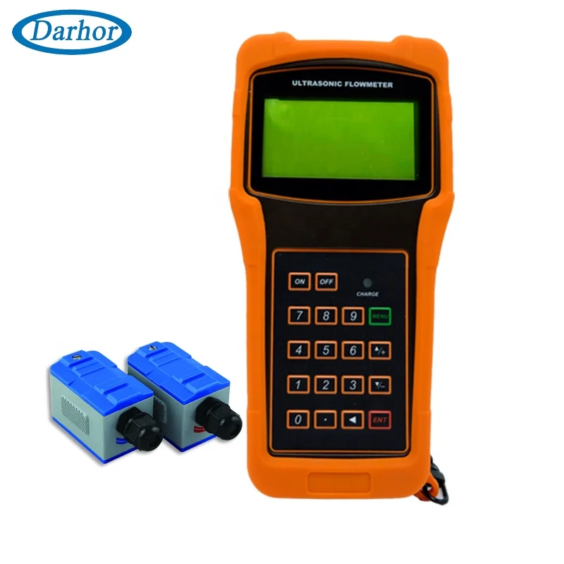 

China low cost handheld water sensor DN32-1000 pipe clamp on portable ultrasonic water flow meter ultrasonic