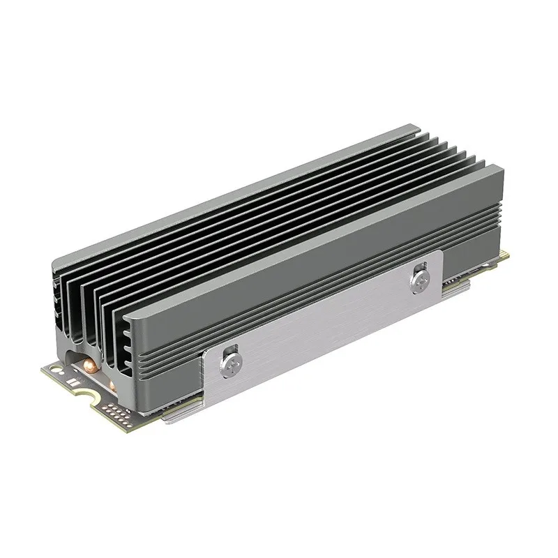 TEUCER M. 2 Nvme 2280 SSD Cooling Solution Heatsink With Dual Copper Tube Radiator Double-Sided Thermal Pad Efficiency