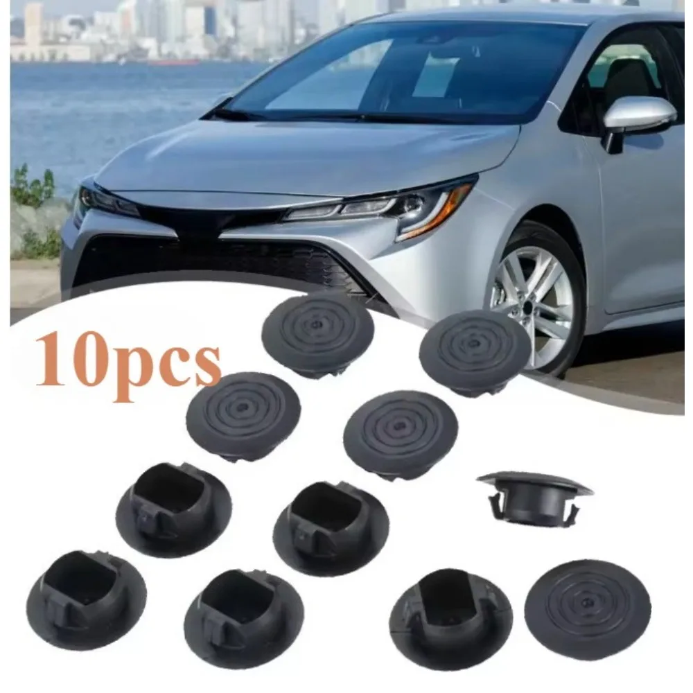 10pcs Black Auto Side Moulding Retainer Clips, Compatible with Toyota Echo/Cruiser/Matrix, Scion TC/xA/xB, Corolla 2003-2008