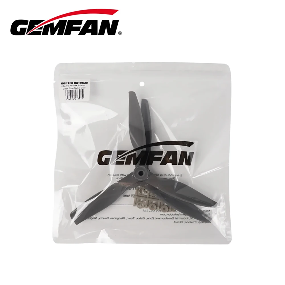 Gemfan 8X13X3 7X13X3 5.1X5X3 8 Zoll 7 Zoll 5 Zoll Glasfaser-Nylon Elektropropeller 5MM/6MM Wellenloch für Starrflügelpropeller – Detail 11