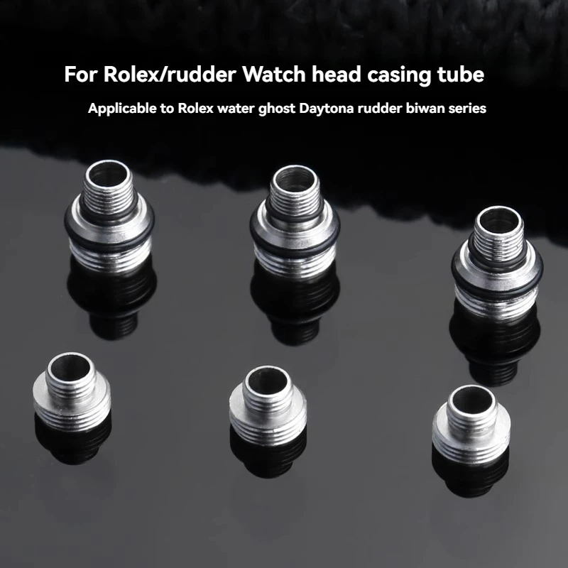 إكسسوارات الساعة لـ رولكس دايتونا تيودور بلاك باي مسامير عالية الجودة مسامير أنبوبية رأس زنبركات مرنة تاج الساعة