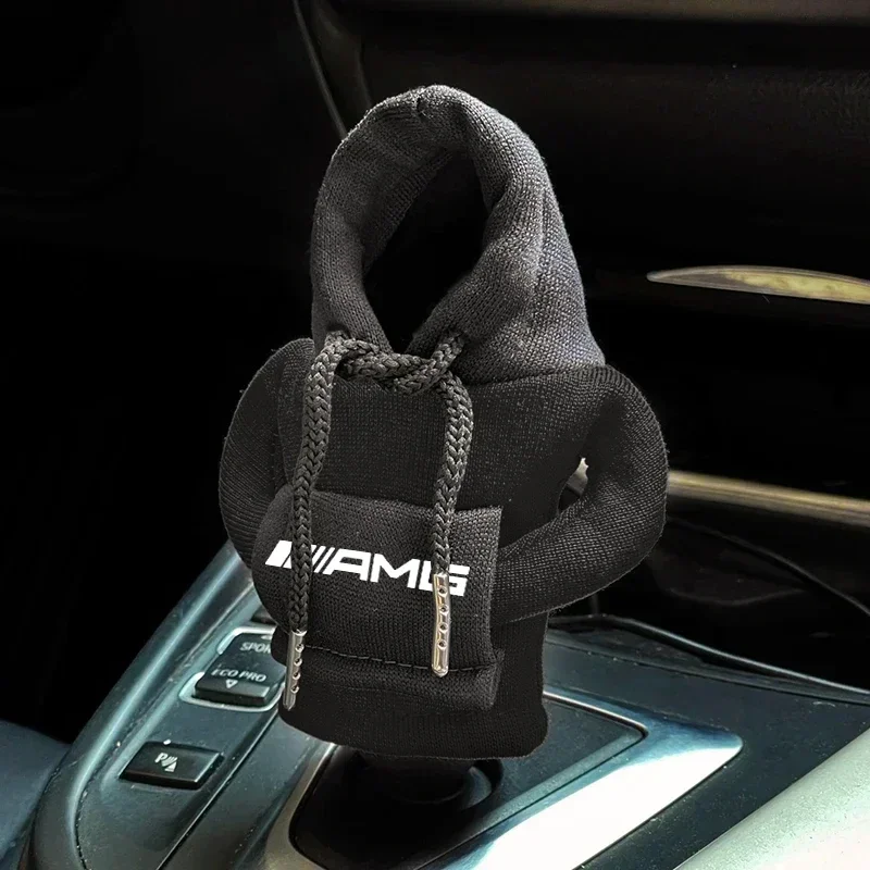 Hoodie Car Gear Shift Cover Auto Interior Decoration Accessories For Mercedes benz AMG C E S GLE CLC Class W124 W221 W213 W212