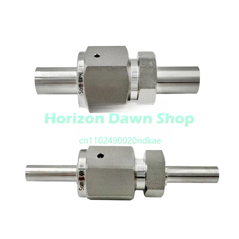 Stainless Steel 316L VAR VCR Short Pipe Butt Welding Gland 1/4