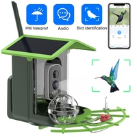 Bird Feeder Camera 4MP 2K HD Bird Video Capture WiFi Solar Powered Camera Battery with Solar Panel,Instant Birdwatching-A86Z