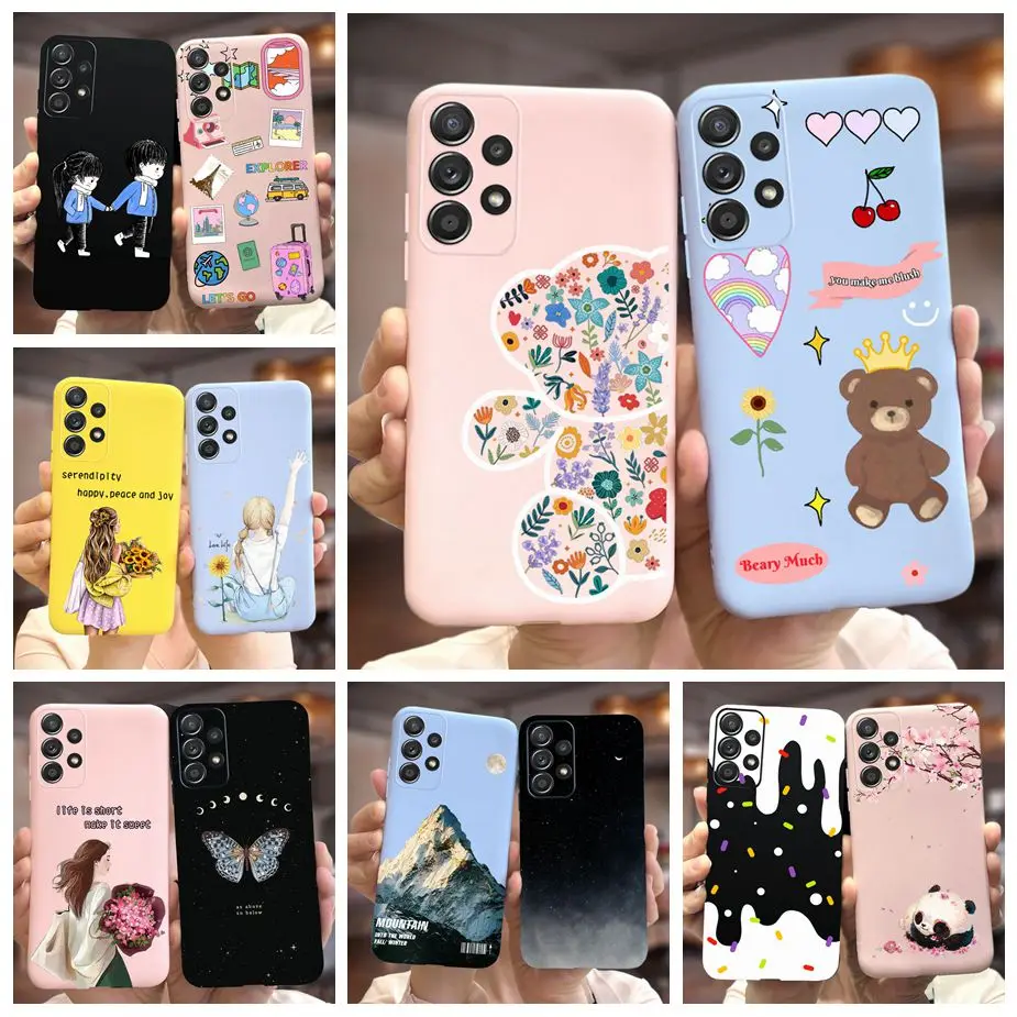 Para Samsung Galaxy A52 A52s A72 5G funda nueva moda cubierta de dibujos animados de caramelo para Samsung A52 A 52 s 72 GalaxyA72 funda suave TPU Fundas