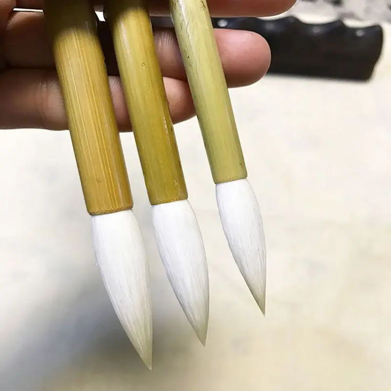 Woolen Hair Brush Chinese Calligraphy Painting Pen Clerical Script Regular Script Lake Brush Cursive Script Calligraphy Brush Se