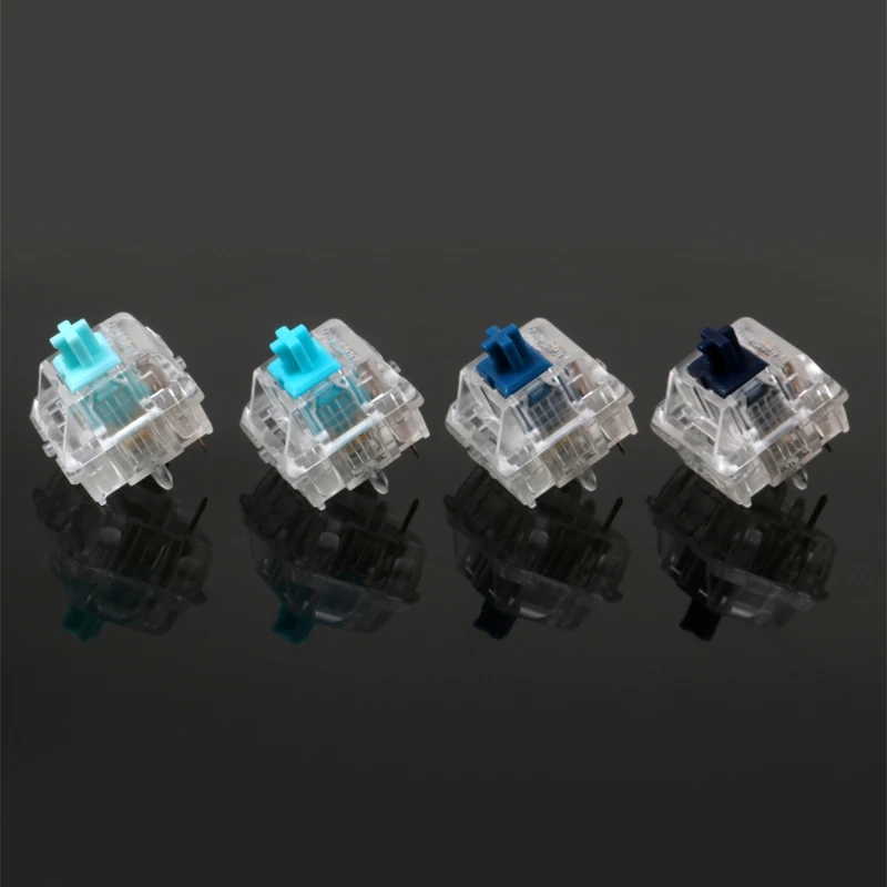 F3KE Zealios Zilent V2 Tactile Switches MX Style 5pins Mute Blue Switch for Mechanical Keyboard Shafts 62g 65g 67g 78g Force