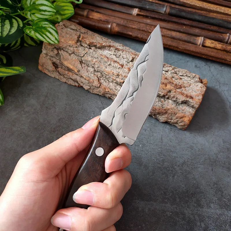 Hand-Forged Bone Sharpener Boning Knife Handle Meat Small Knife Cleaver Sharp Durable Convenient Small Knife Meat Cutting Fruit image 3