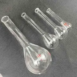 30ml 50ml 100ml 250ml 500ml 1000ml GG17 Borosilicate Glass Kjeldahl Round Bottom Long Neck Lab Flask Nitrogen Determination