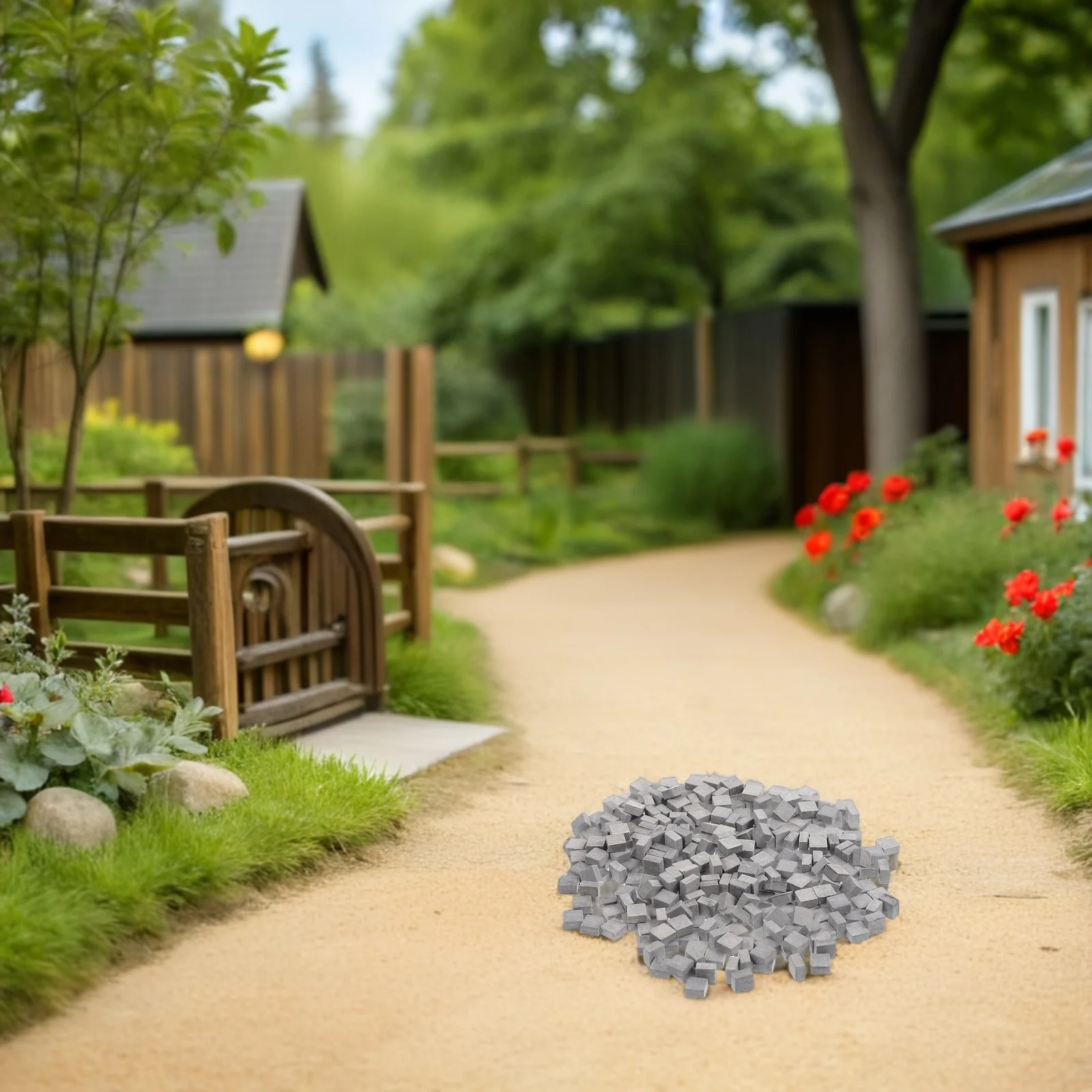 

210Pcs Miniature Brick Stones 1:16 Scale Lifelike Simulation Mini Wall Blocks for DIY Architectural Garden Landscape