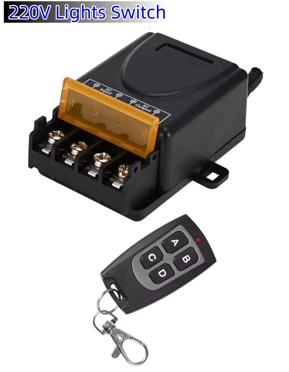 

Wireless Light Switches RF 433 Mhz Remote on Off Switch Controller Relay Ac220v 10A Smart Home Control Ceiling Lamp LED Fan