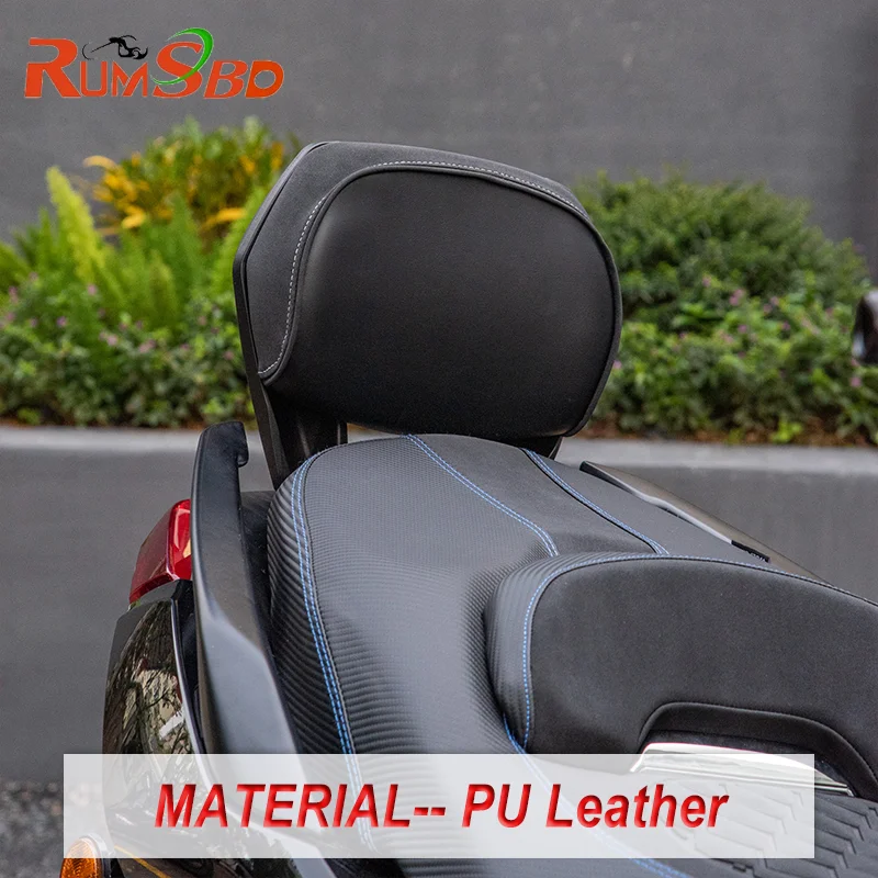 لياماها X-MAX 125 300 مقعد الركاب الخلفي مسند الظهر بار 2023-2025 دراجة نارية Tailstock عودة الراحة حشوة وسادة #6