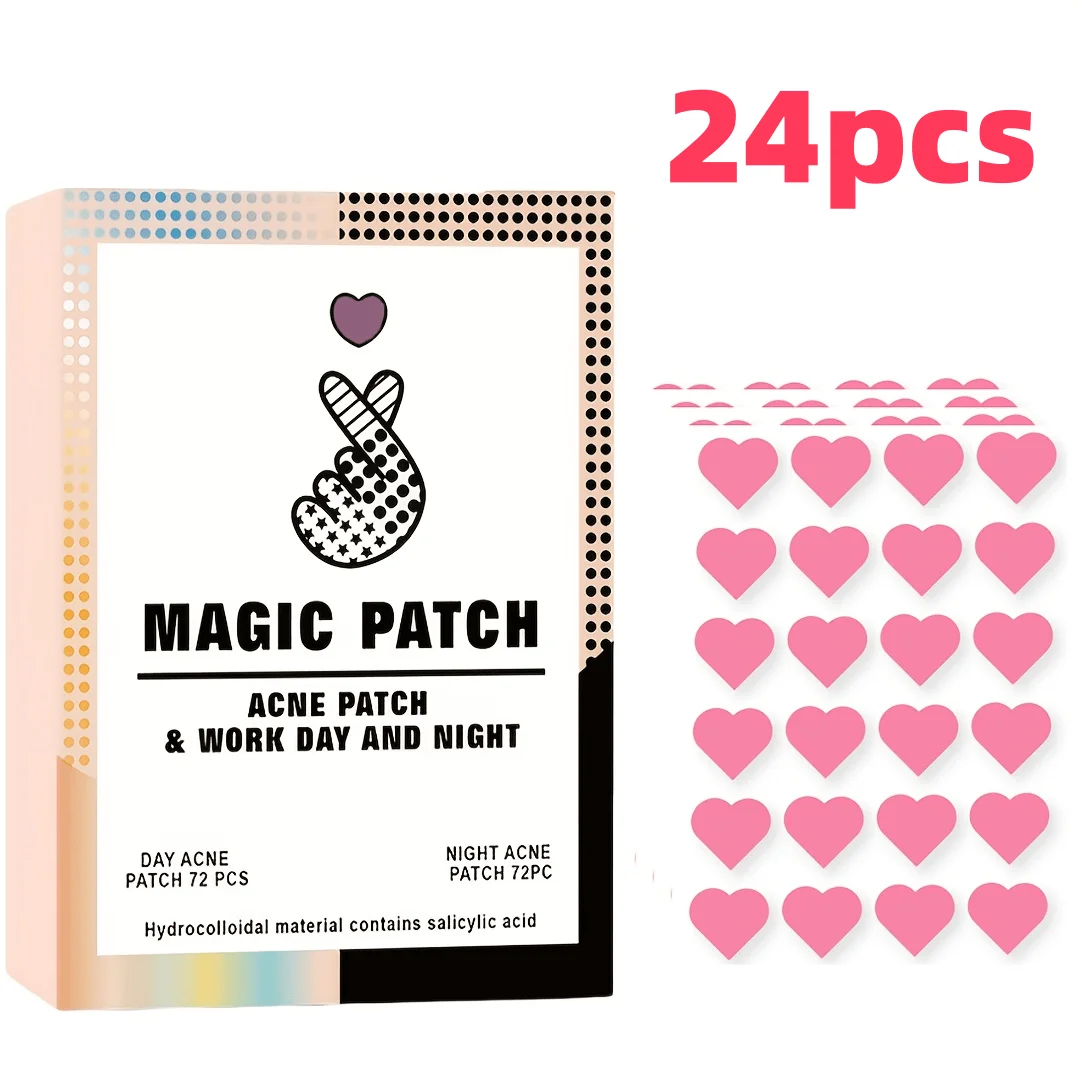 

24 pcs Acne Patch Face Cleansing Concealer Ultra-thin breathable colorless odorless for both men and women Gentle and safe.