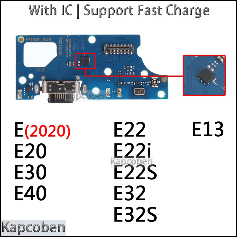 

Usb Dock Charger Connector for Motorola Moto E22 E22i E32 E32S E13 E 2020 E20 E30 E40 Charging Board Module Flex Ports