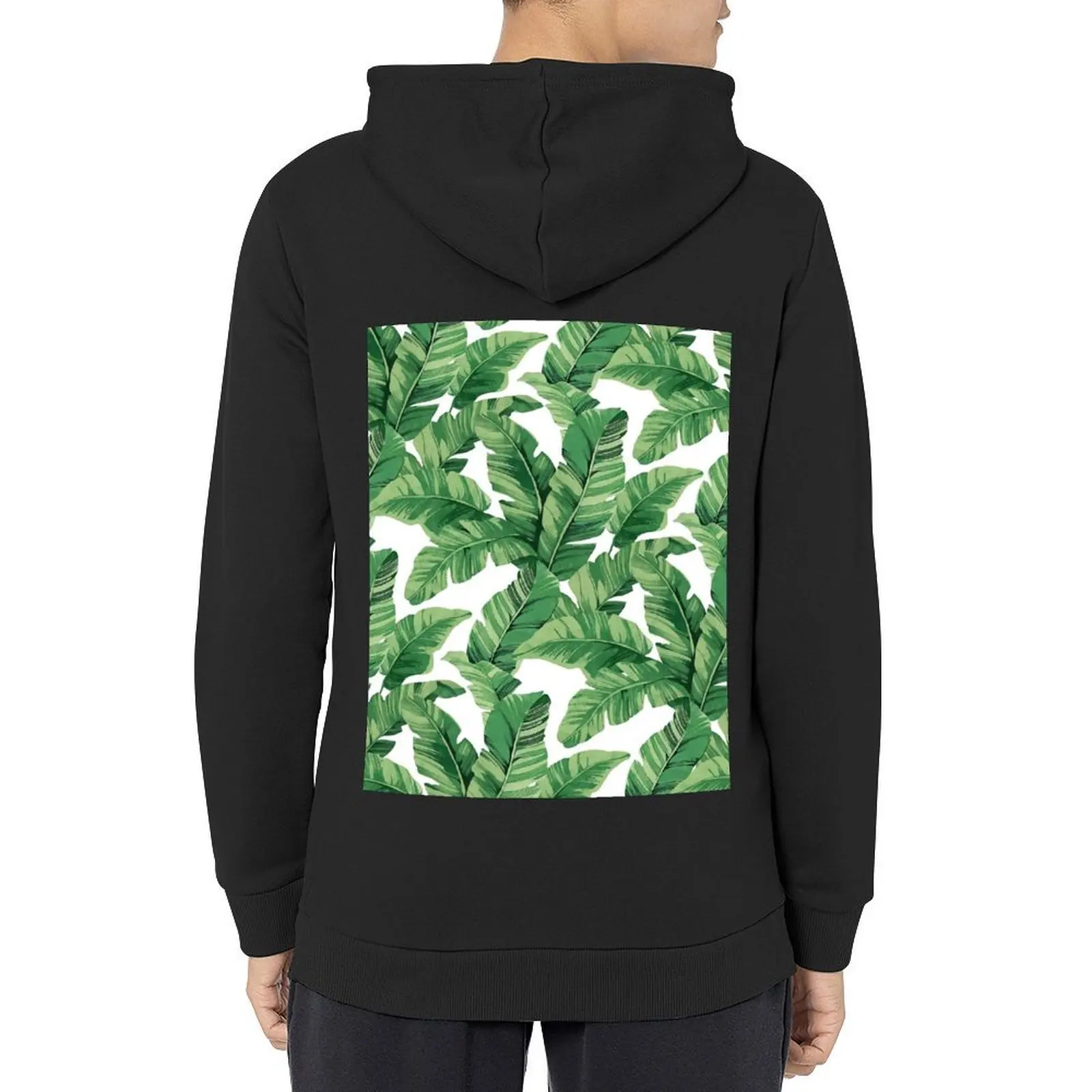 

Tropical banana leaves III Hoodie mens designer clothes men wear korean clothes men clothing hoodies for men high quality