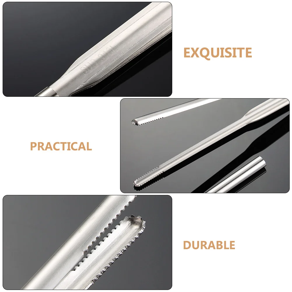 

2 Sets Stainless Steel Chopstick Holders Lightweight Food Clips Reusable Kitchen Serving Tong Creative Design Easy Clean Home