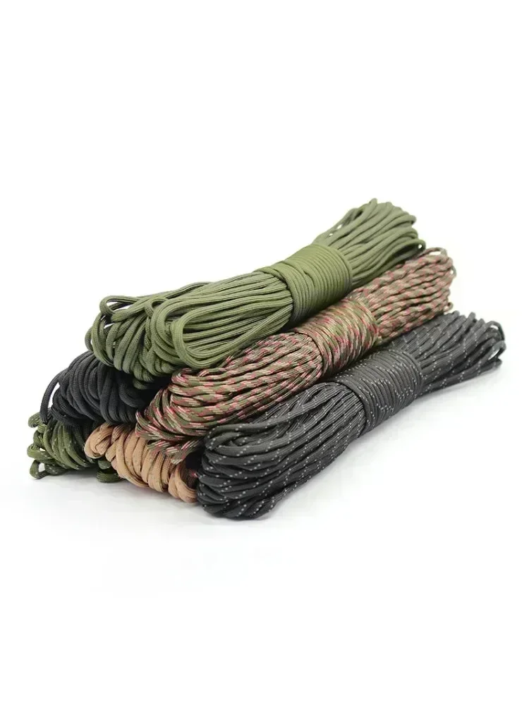 7 noyaux 550 Paracord cordon 3 8 16 M Dia.4mm pour Camping en plein air survie lanière Parachute corde randonnée tente accessoires