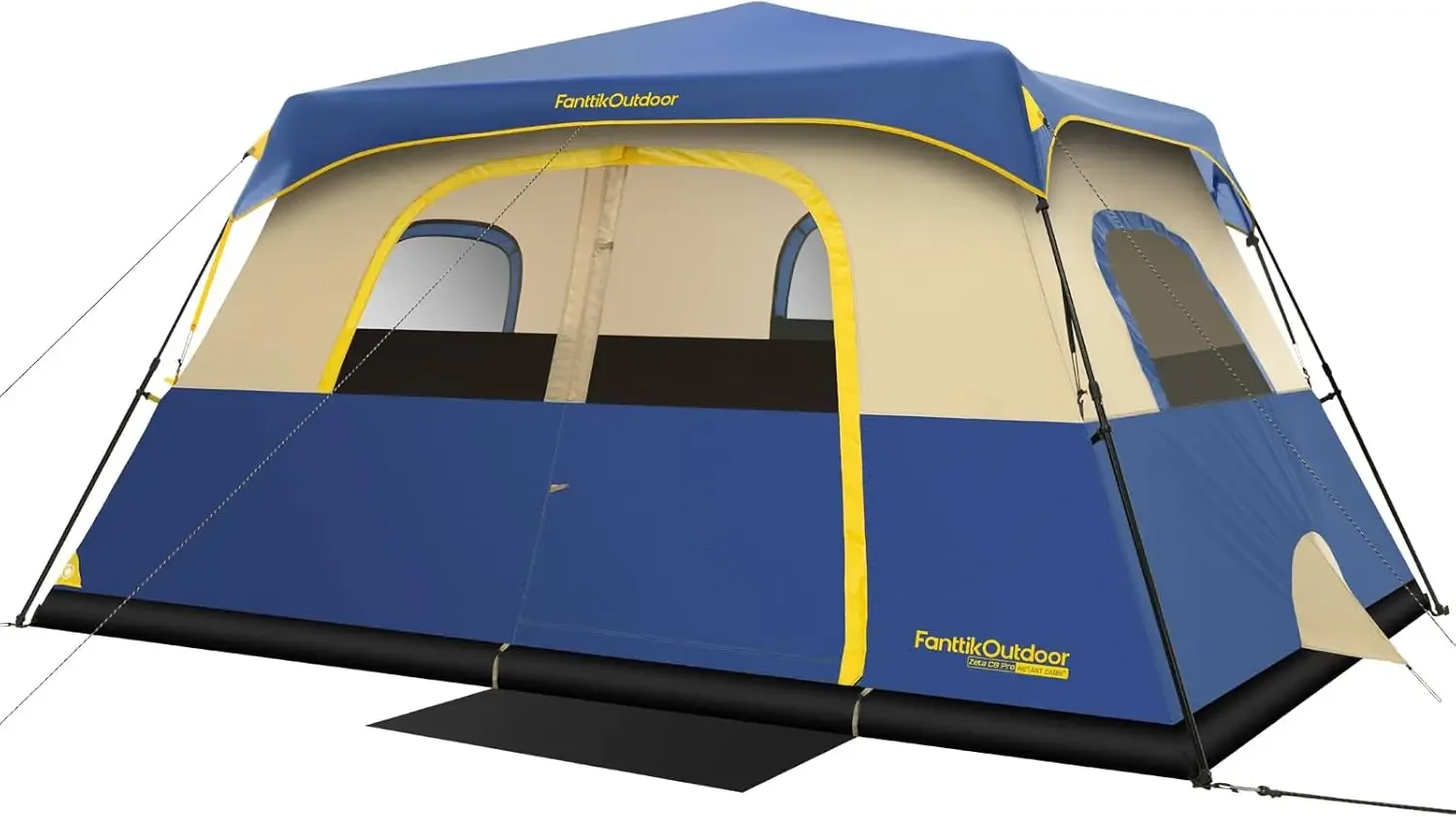 Camping Tent 4/6/8/10 Person Instant Cabin Tent Setup in 60 Seconds with Rainfly & Windproof Portable