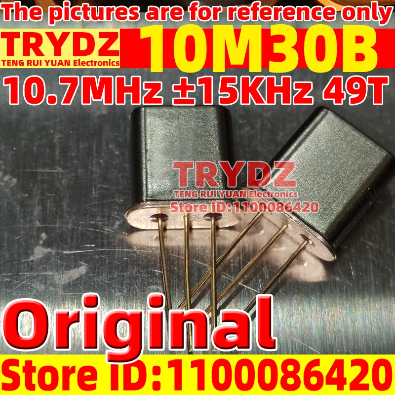 10-1pcs Original New 10M30B 10.7MHz ±15KHz 49T Monolithic Crystal Filter